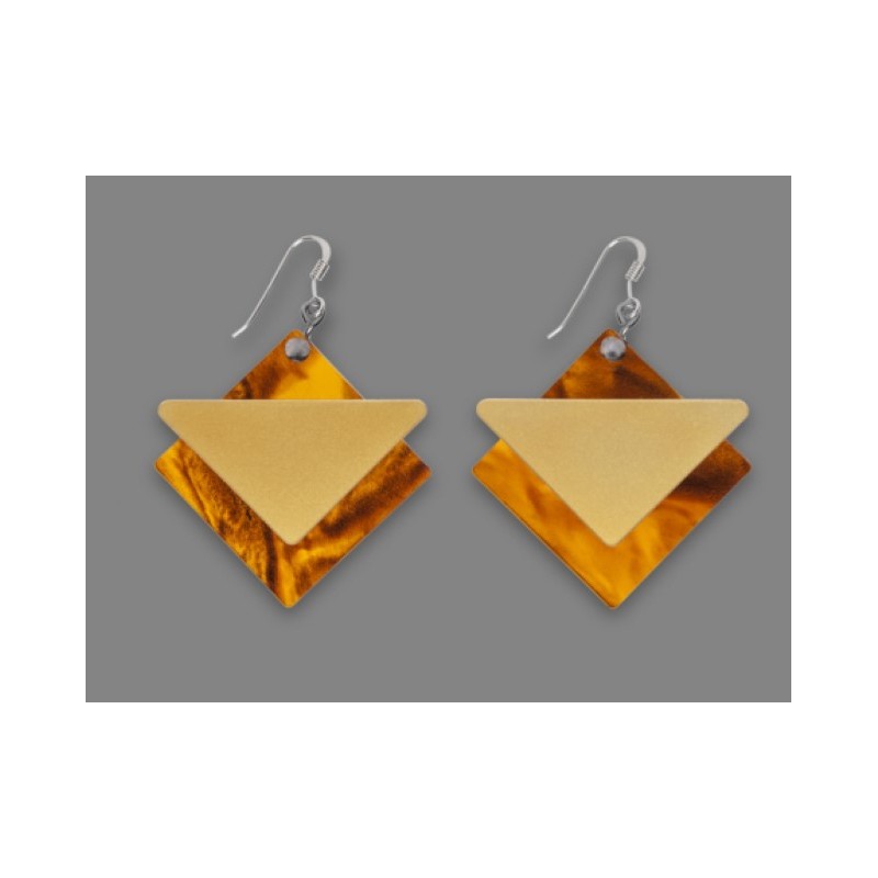 Orecchini Piccoli Fantasia - Rombo e triangolo