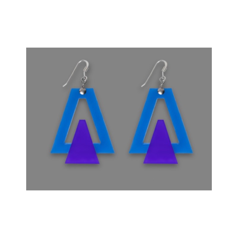 Orecchini Piccoli Fantasia - Trapezio forato e trapezio mini