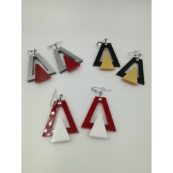 Orecchini Piccoli Fantasia - Trapezio forato e trapezio mini