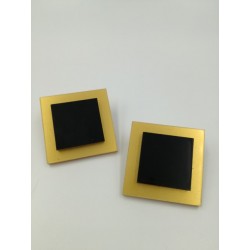 Orecchini Bottone Quadro 4